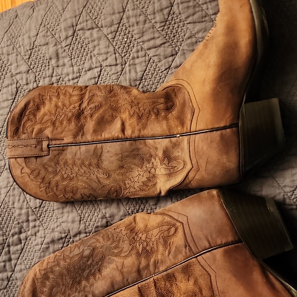 Dan Post 3464 Snip Toe leather ladies cowboy boots - Picture 10 of 12